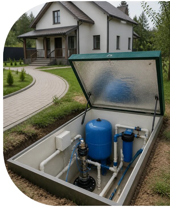 Автономное водоснабжение дома в Нижнеудинске от 152565 р. | АПаруса-Нжк
